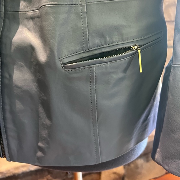 Dialogue Leather Icy Blue Size 1X Jacket - Picture 4 of 16